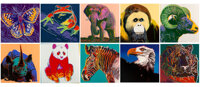 Andy Warhol (1928-1987) Endangered Species, 1983 Ten screenprints on Lenox museum board 38 x 38 inches (96.5 x 96.5 cm)...