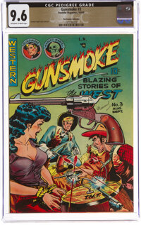 Gunsmoke #3 The Promise Collection Pedigree (Western, 1949) CGC NM+ 9.6 Off-white to white pages