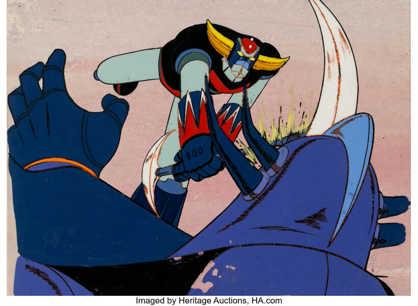 UFO Robot Grendizer Production Cel A30, Master Background Toei