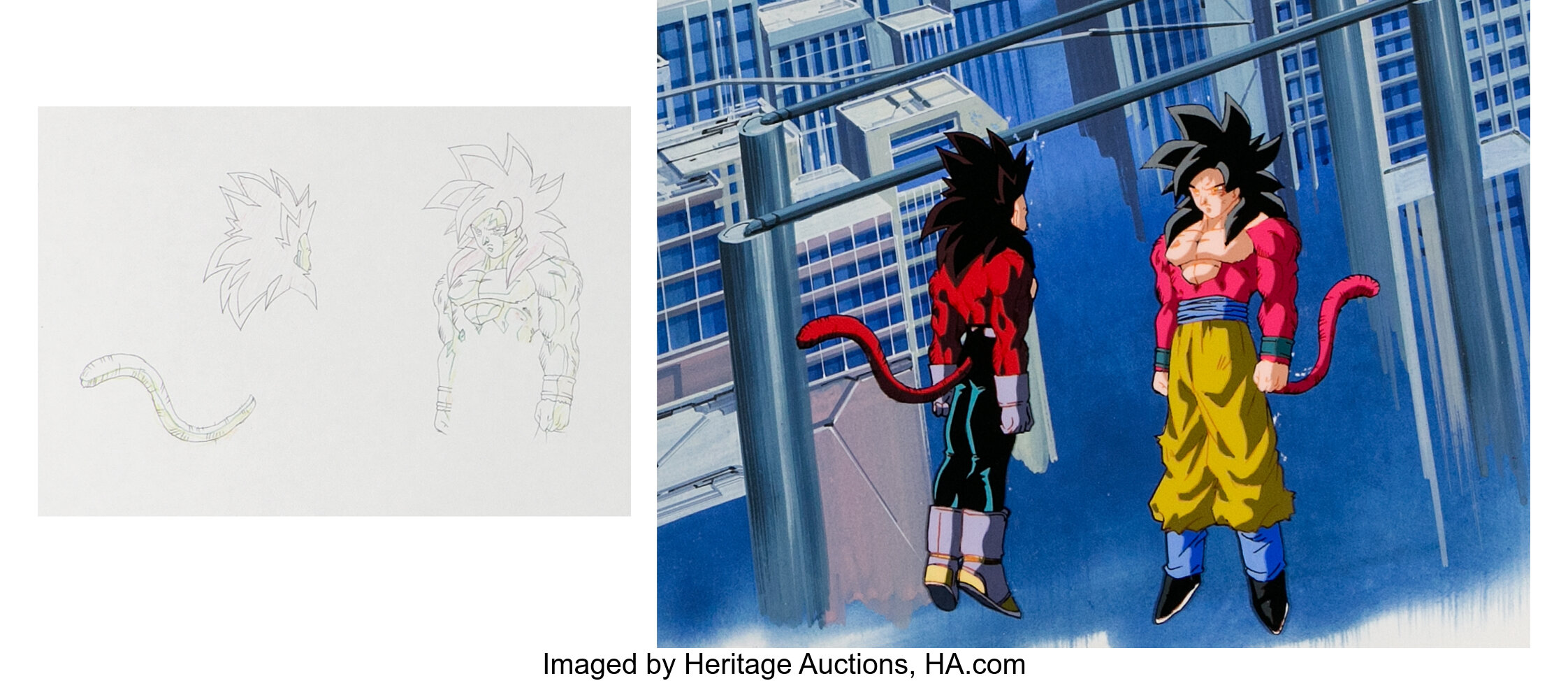 Goku super saiyan 4 from dragon ball gt