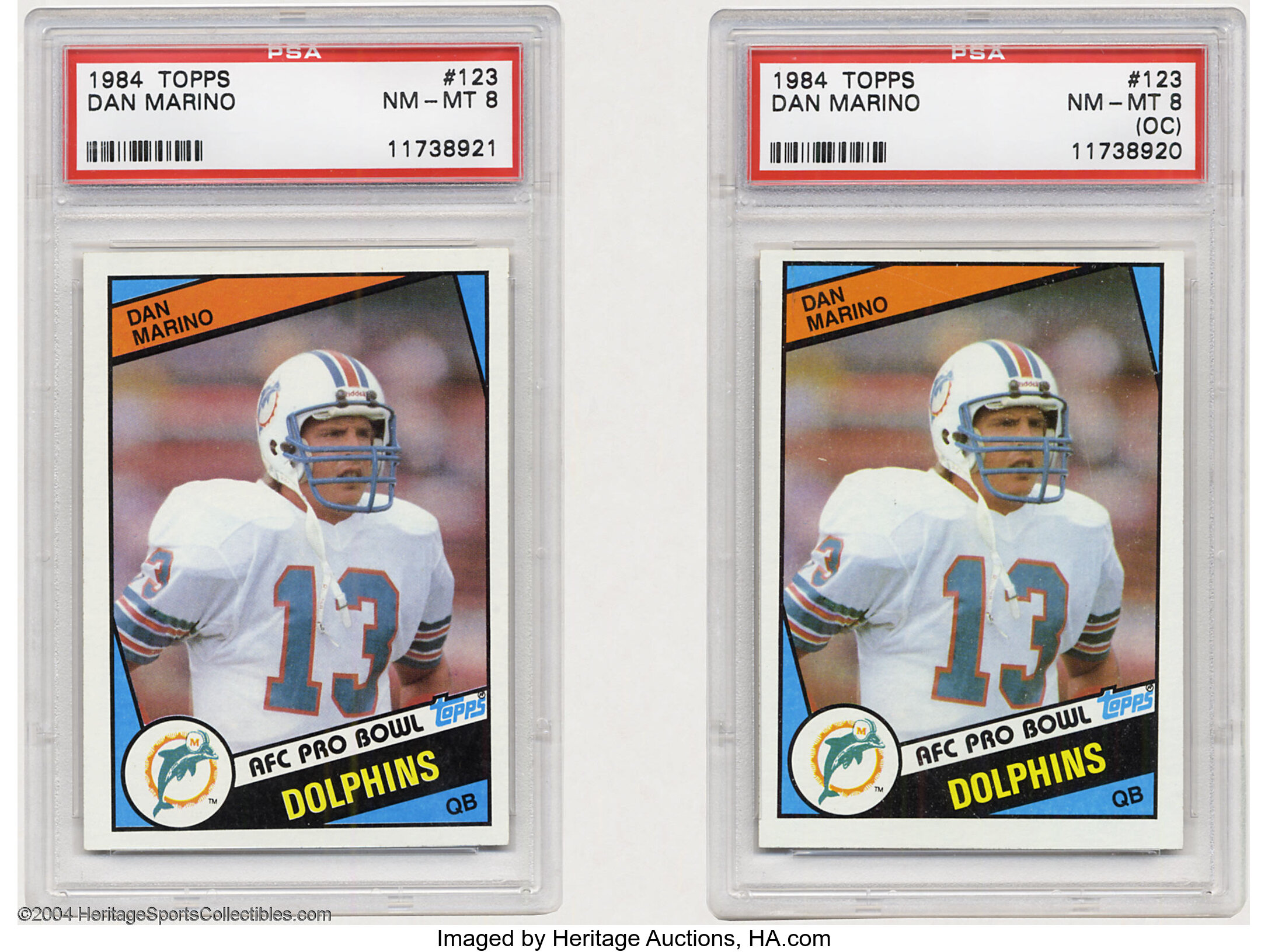 1984 Topps AFC Pro Bowl #123 Dan Marino Miami Dolphins SGC 6