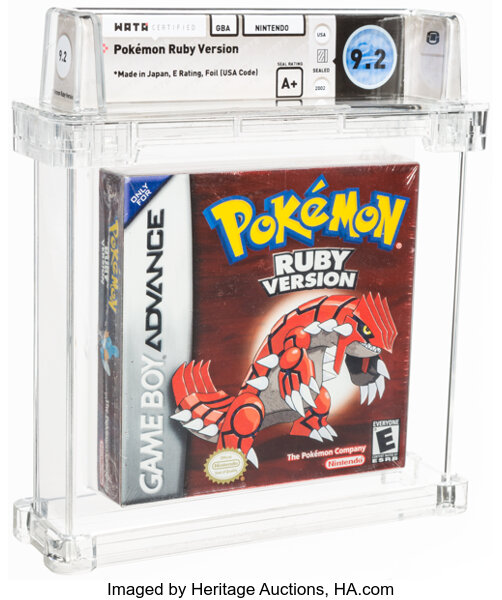 1996 Nintendo Game Boy Pokemon Red Version WATA 9.2 A+