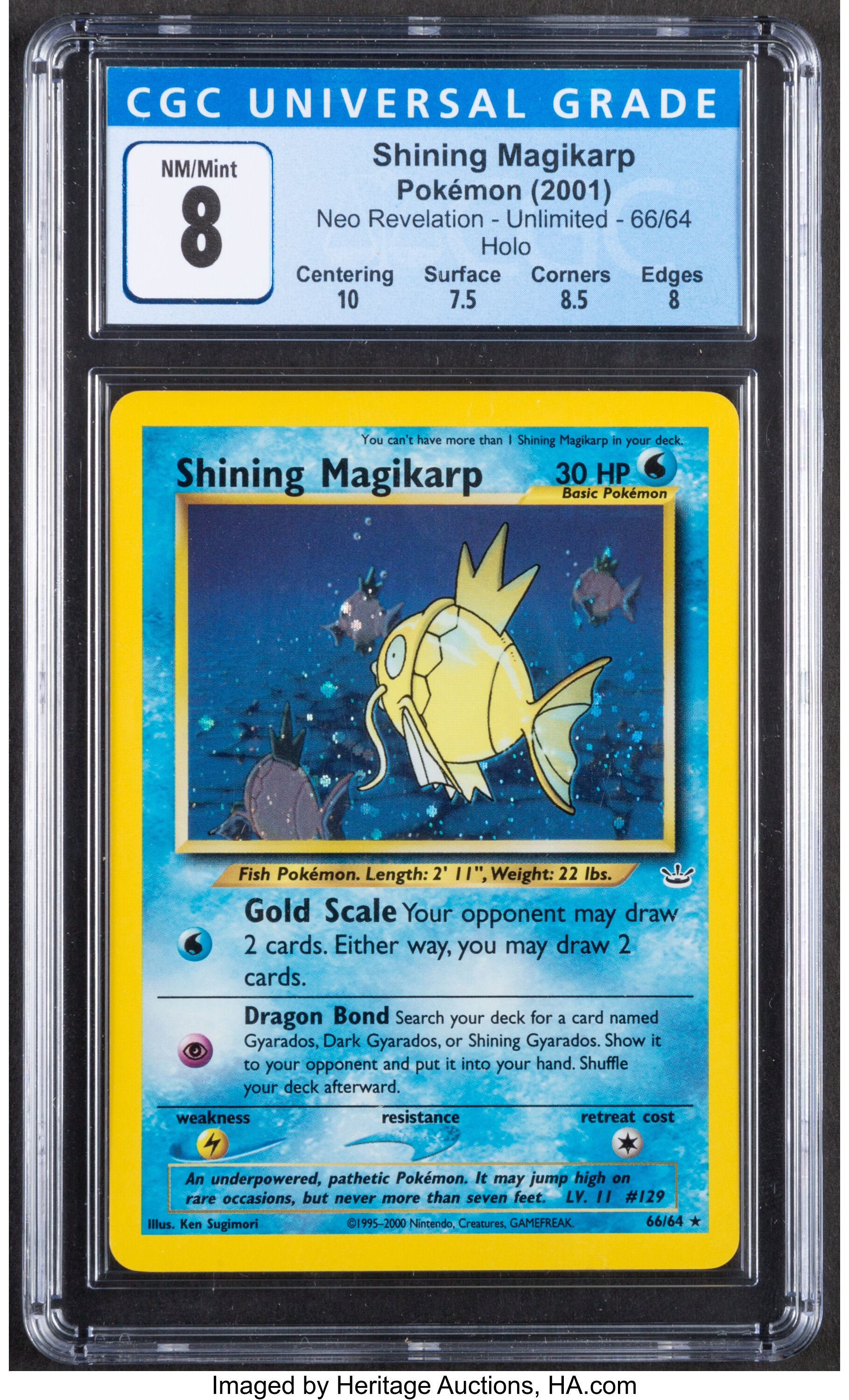 Pokémon Shining Magikarp #66 First Edition Neo Revelation Set | Lot #69154  | Heritage Auctions