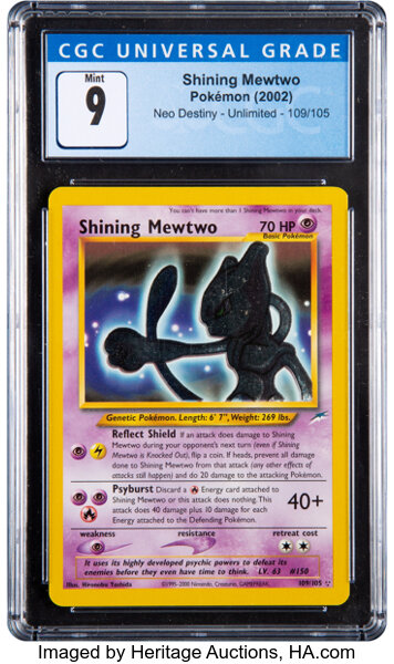 Check the actual price of your Shining Mewtwo 109/105 Pokemon card