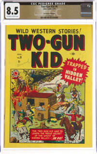Two-Gun Kid #9 The Promise Collection Pedigree (Atlas, 1949) CGC VF+ 8.5 Off-white to white pages