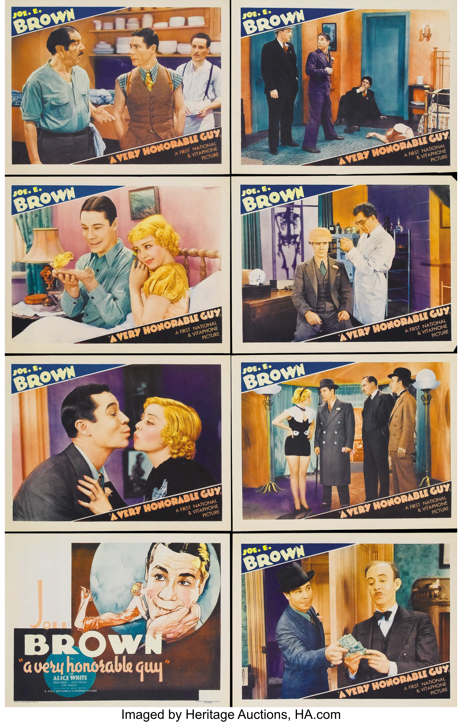 A Very Honorable Guy (Warner Brothers, 1934). Lobby Card Set of 8 | Lot ...