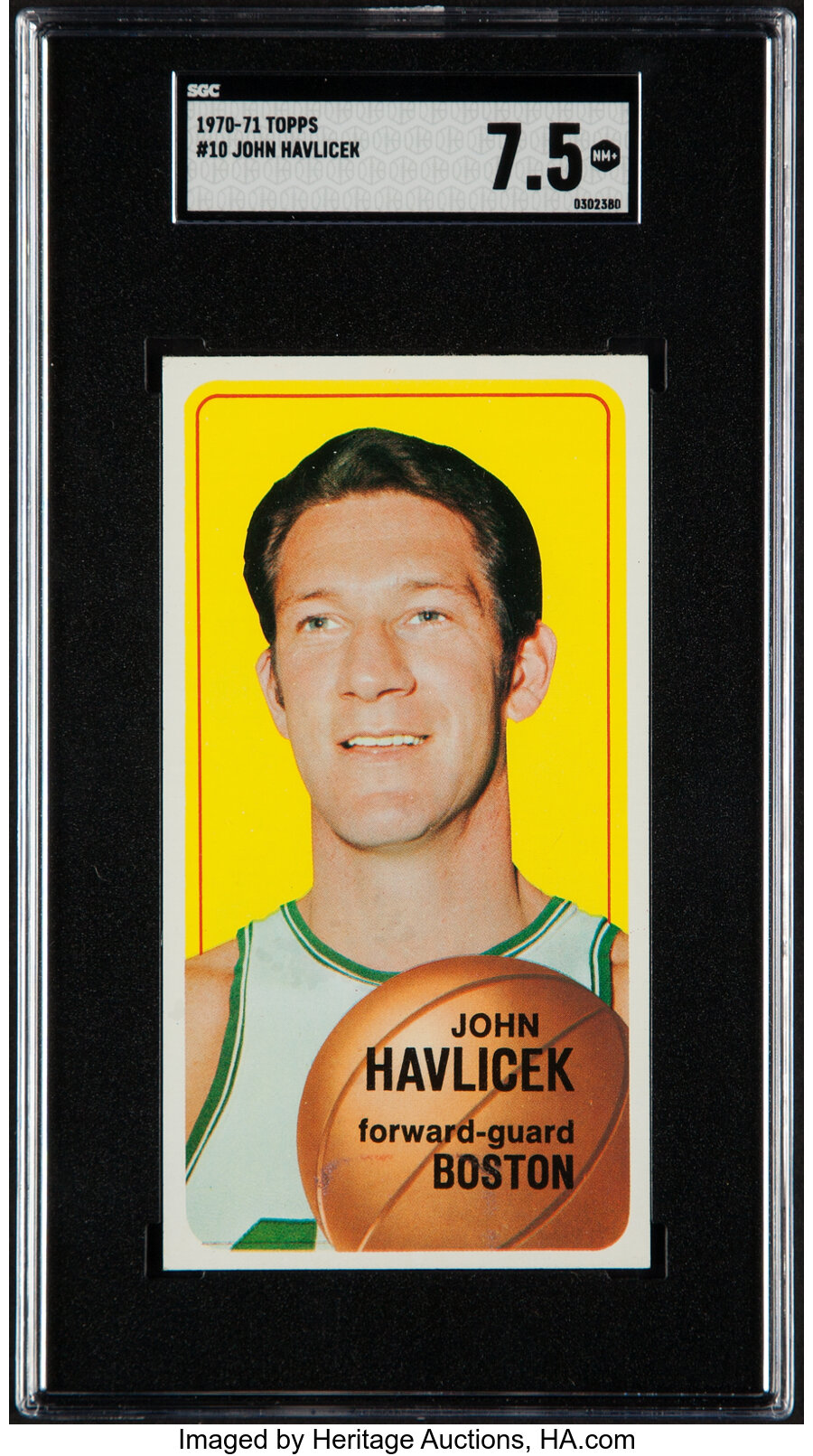 1970-71 Topps John Havlicek #10 SGC NM+ 7.5