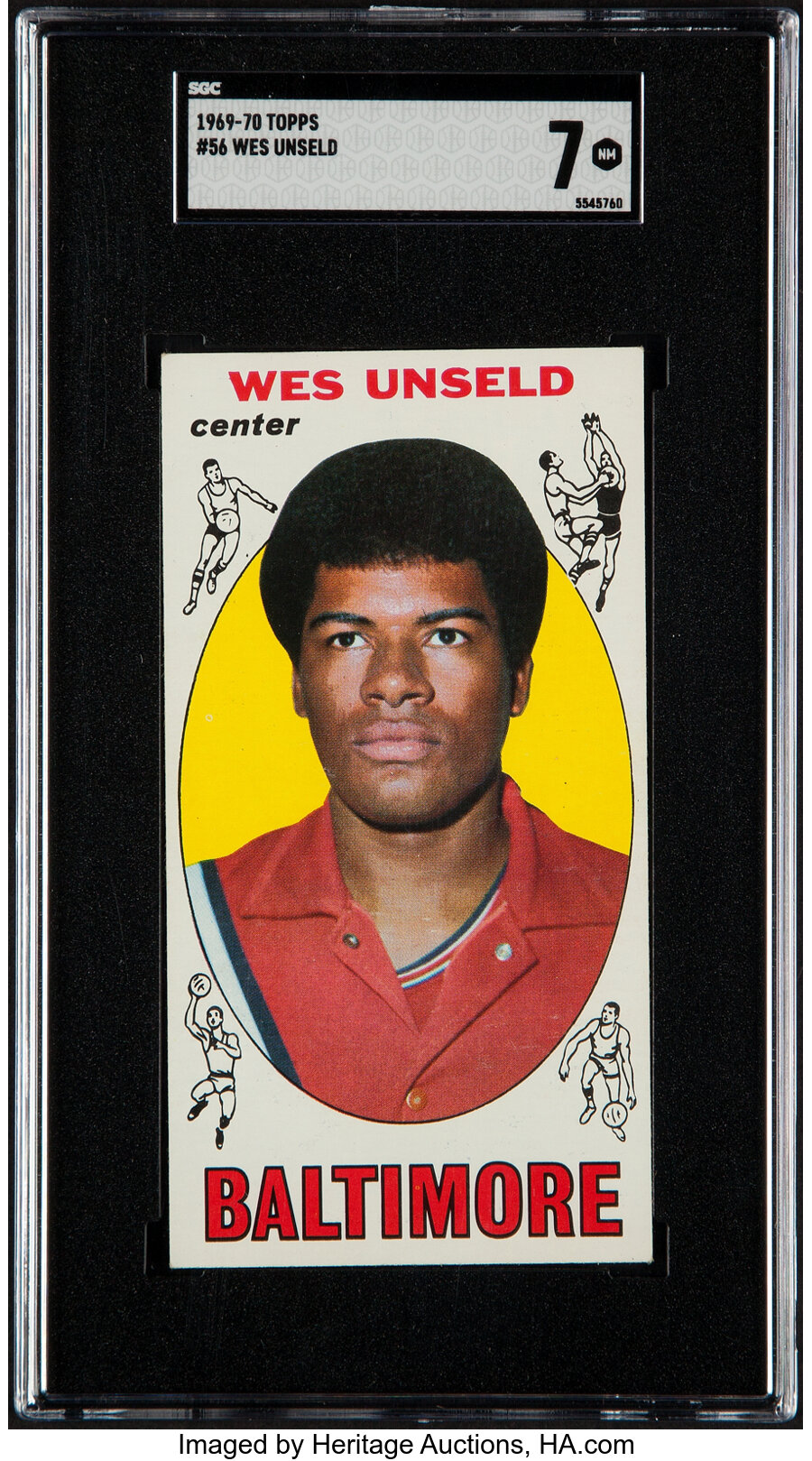 1969-70 Topps Wes Unseld #56 SGC NM 7