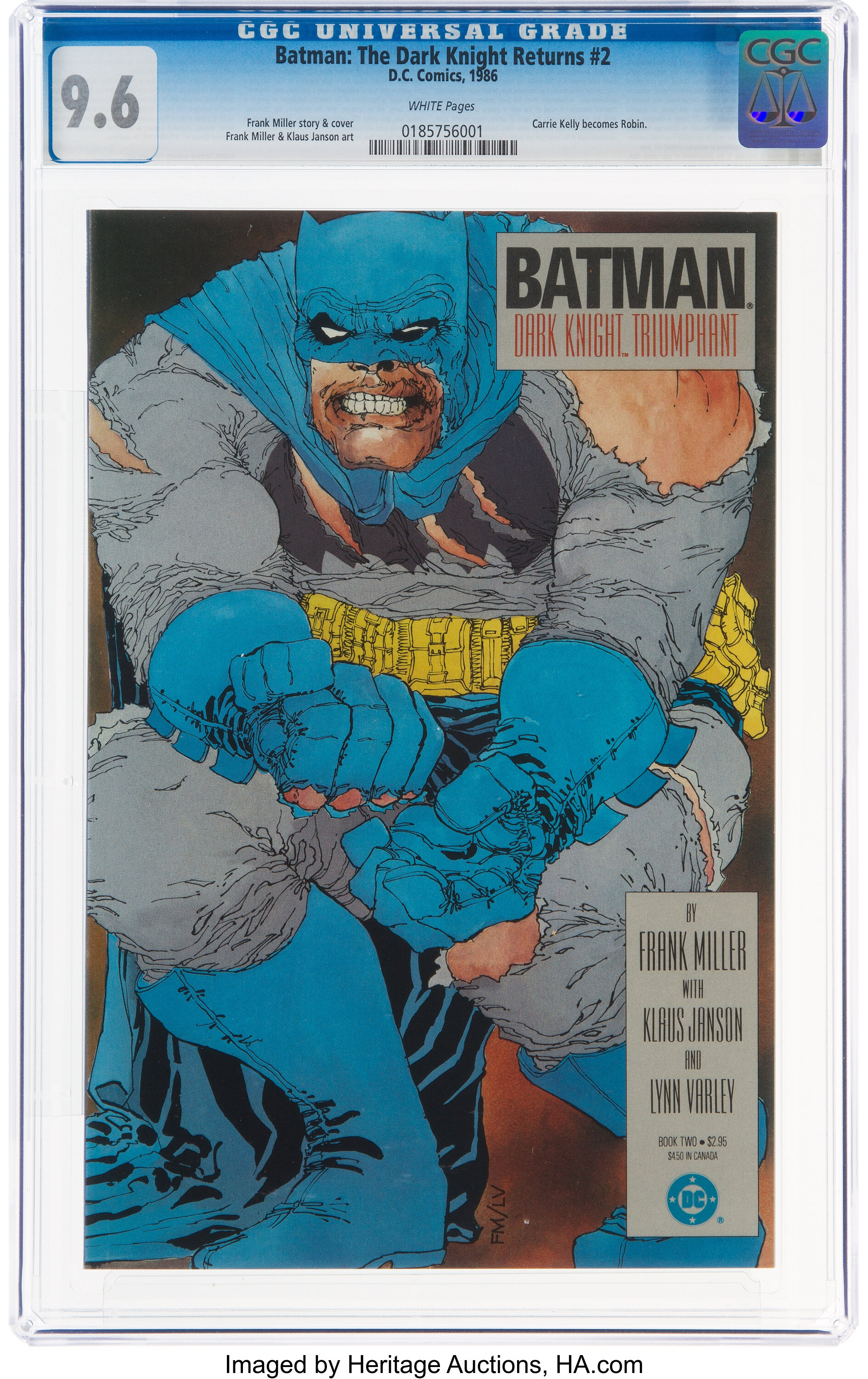 Batman: The Dark Knight Returns #2 (DC, 1986) CGC NM+  White | Lot  #11216 | Heritage Auctions