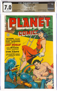 Planet Comics #62 The Promise Collection Pedigree (Fiction House, 1949) CGC FN/VF 7.0 White pages