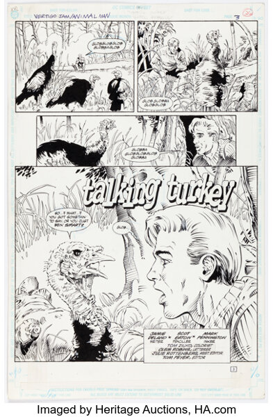 Original Comic Art:Story Page, Scot Eaton and Mark Pennington Vertigo Jam #1 Story Page 3 Original Art (DC, 1993).....