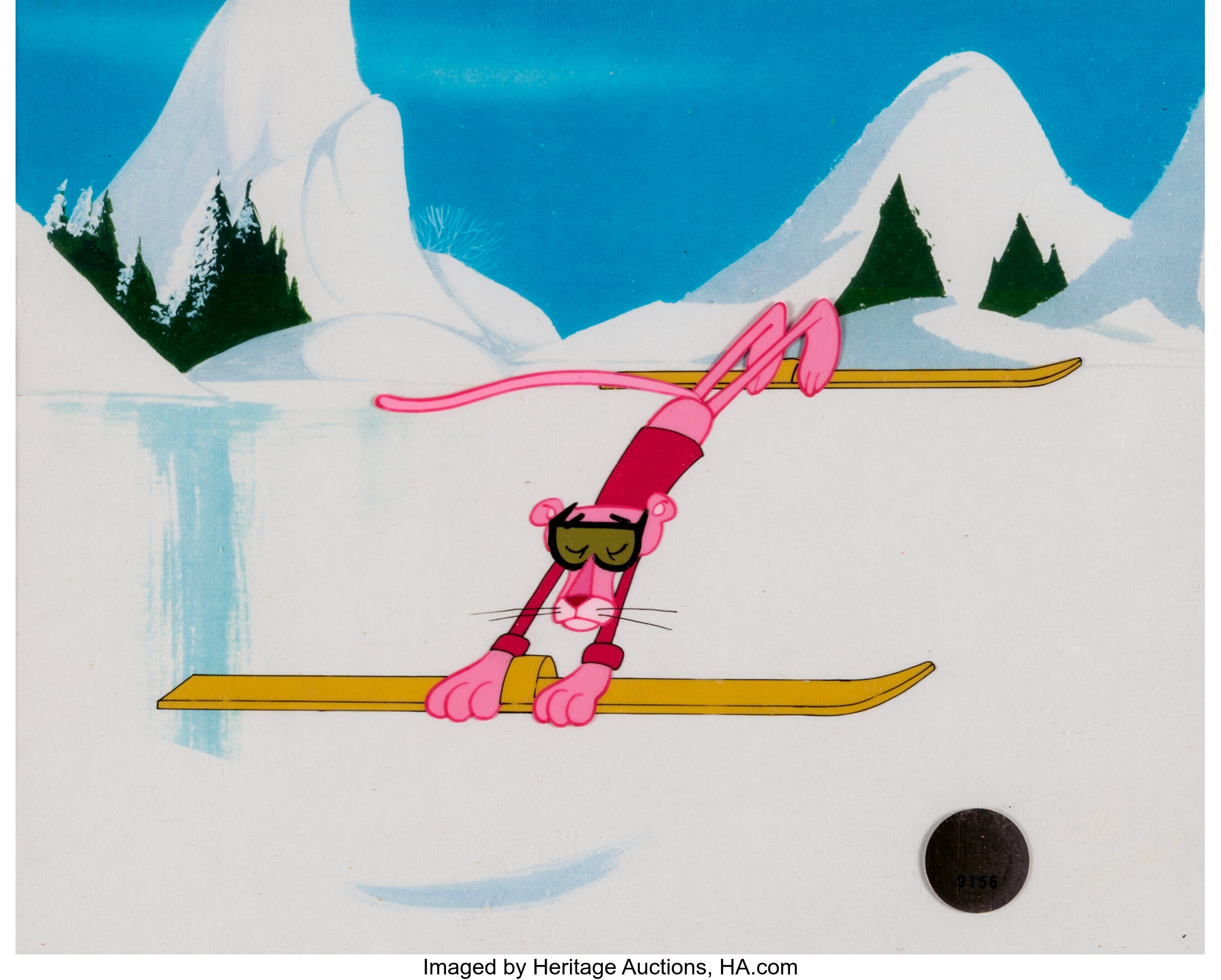 The Pink Panther in: Pink Olym-Pinks Publicity/Color Model Cel, Lot #13248