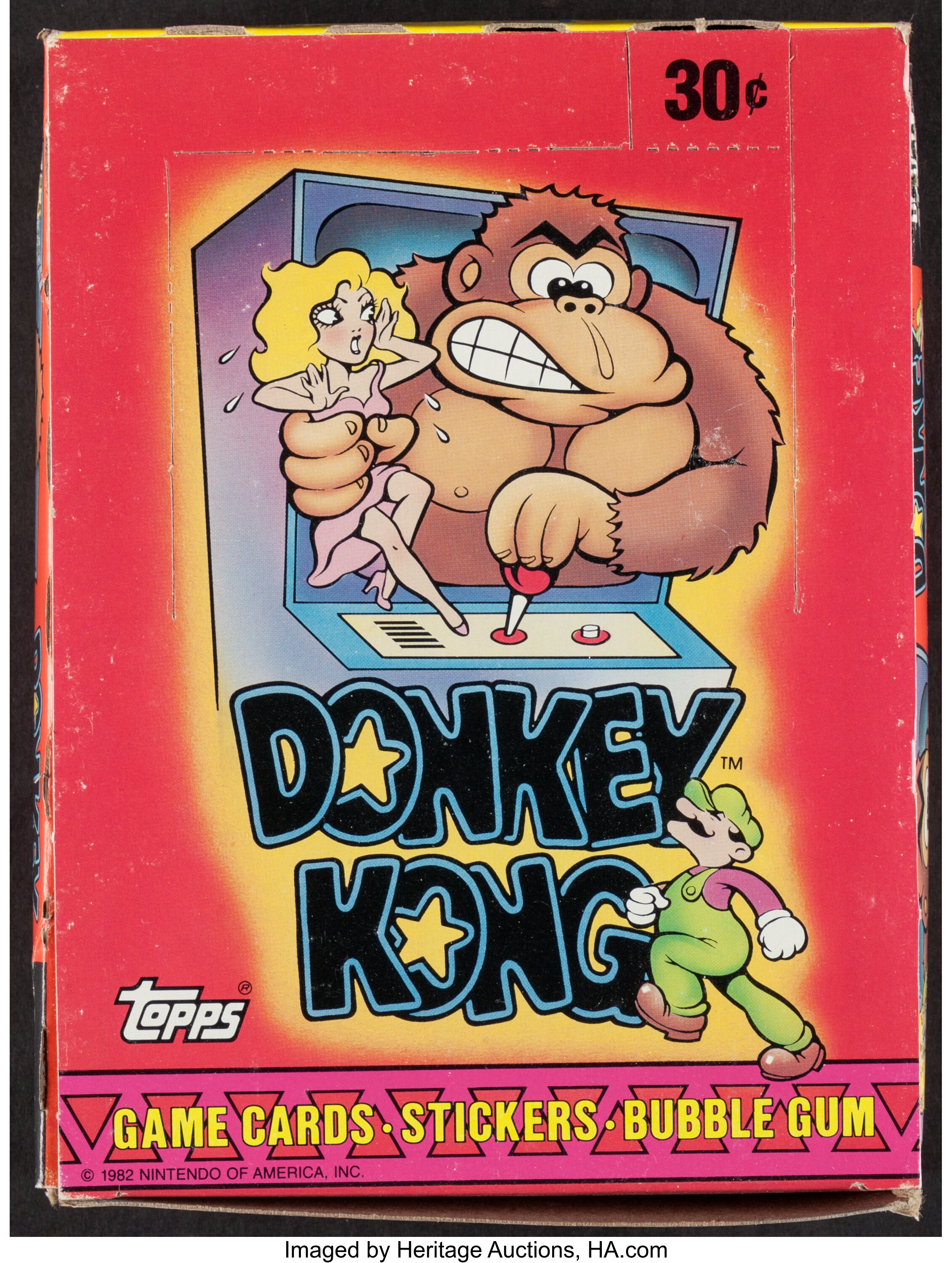 Topps Donkey Kong Trading Cards - Box of 36 Sealed Packs... | Lot #67121 | Auctions