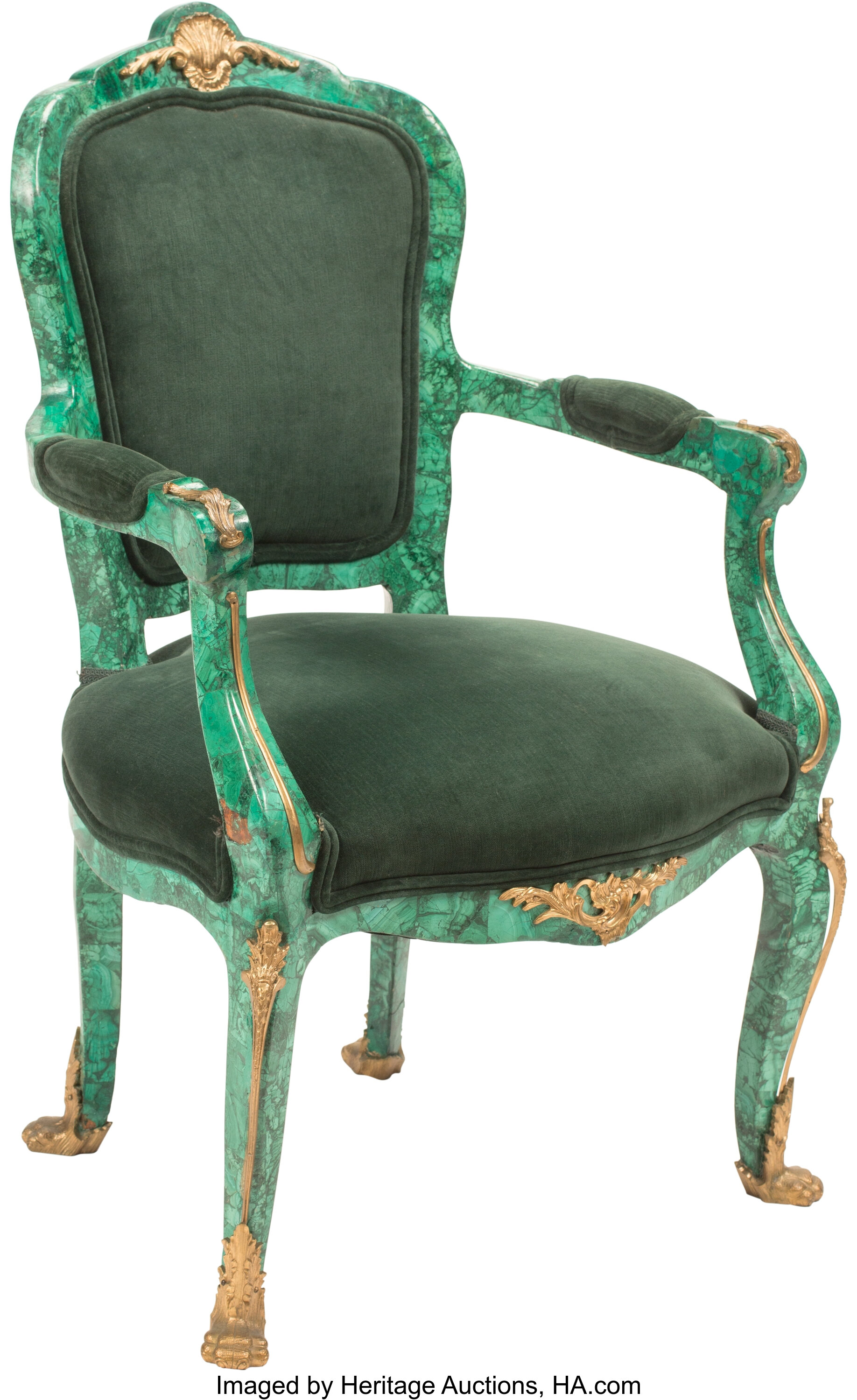 French Louis XIV seating chair/set gilt