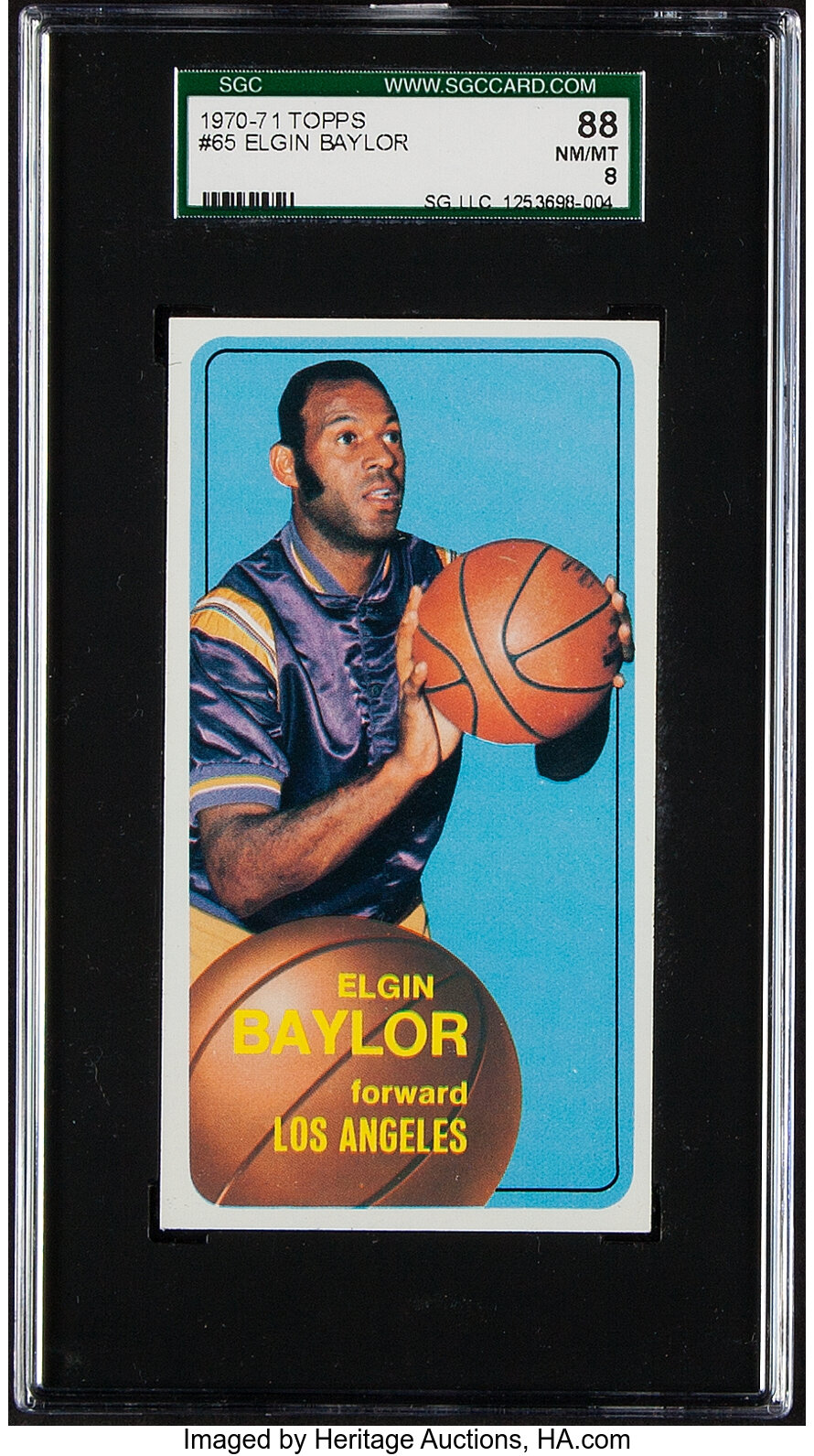 1970 Topps Elgin Baylor #65 SGC NM-MT 8