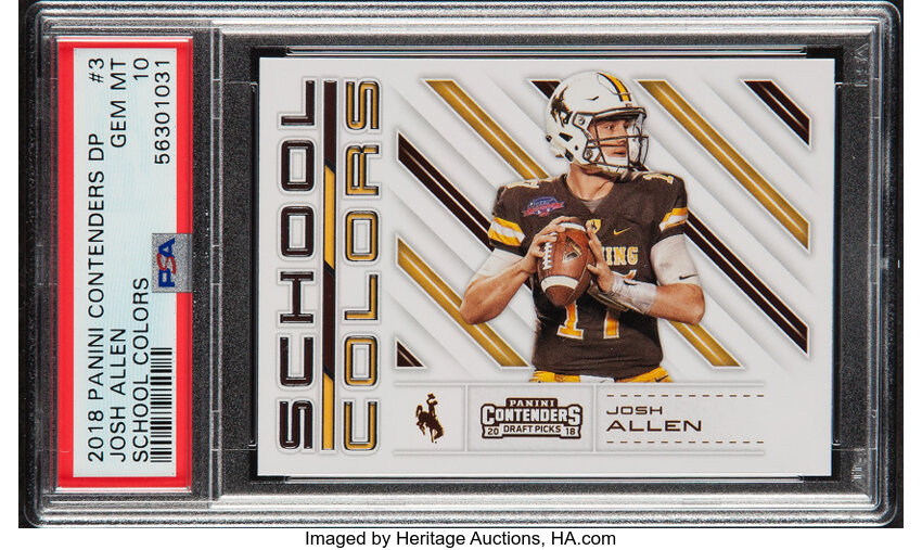 2018 Panini Contenders Draft Picks Josh Allen (School Colors) #3