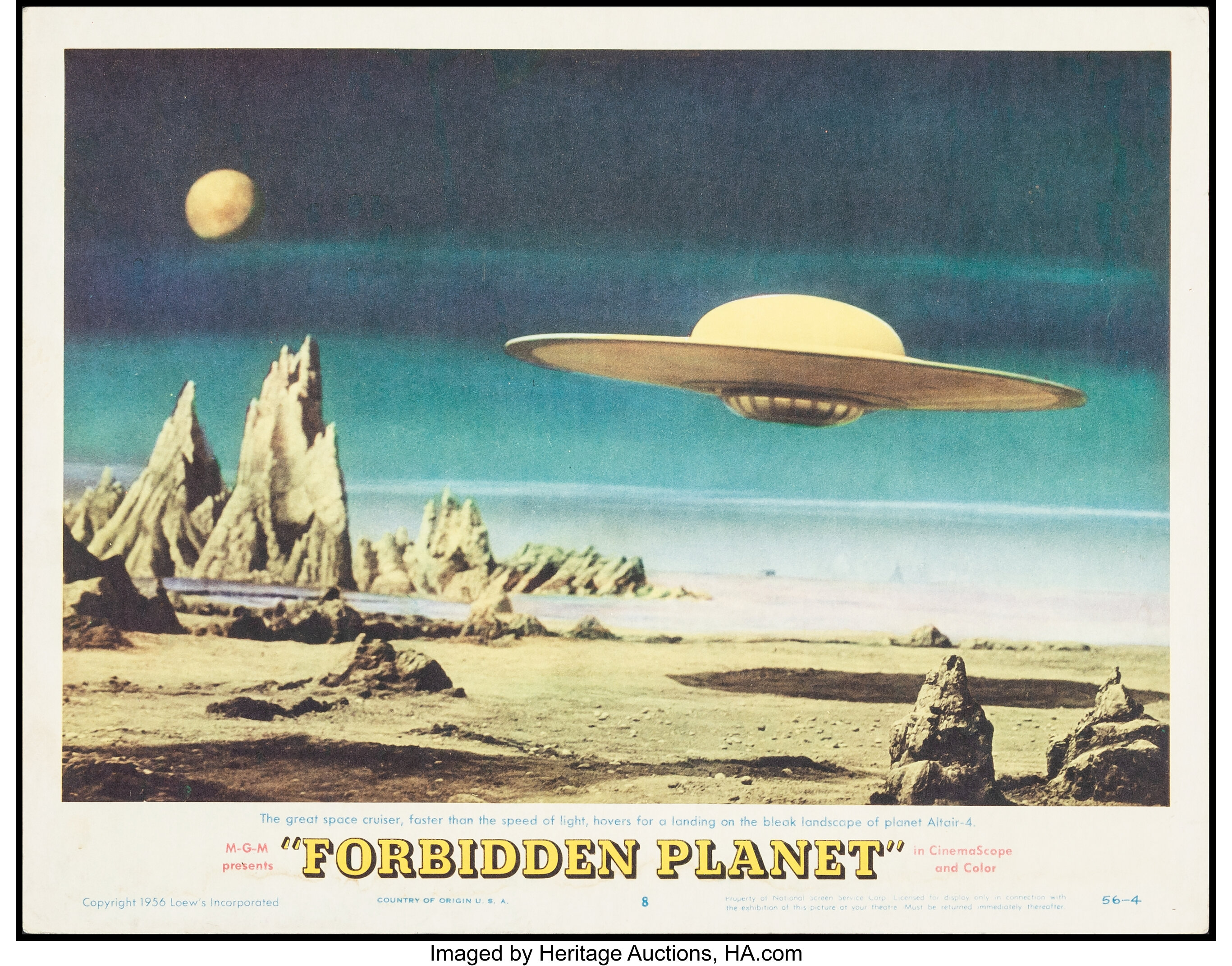 Forbidden Planet 1956, Sold Details