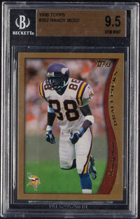 Randy Moss Minnesota Vikings Autographed 1998 Topps #352