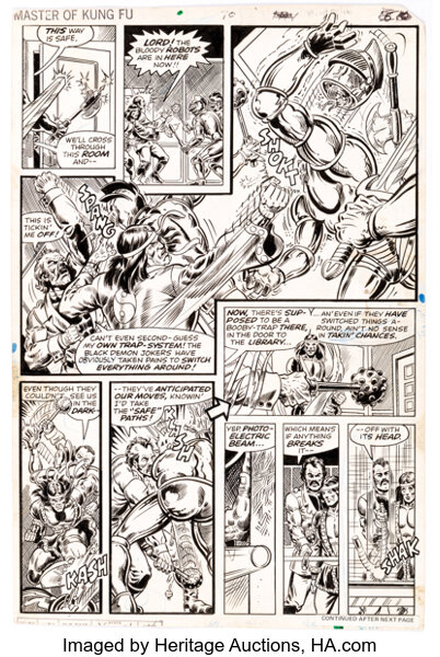 Original Comic Art:Story Page, Pat Broderick and John Tartaglione Master of Kung Fu #70 Page 10 Original Art (Marvel, 1978)...
