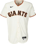 San Francisco Giants Buster Posey 2016 Game-Used Postseason Home jersey  (size 46, authenticated NLDS Game #3 and NLDS Game #4 vs Cubs)