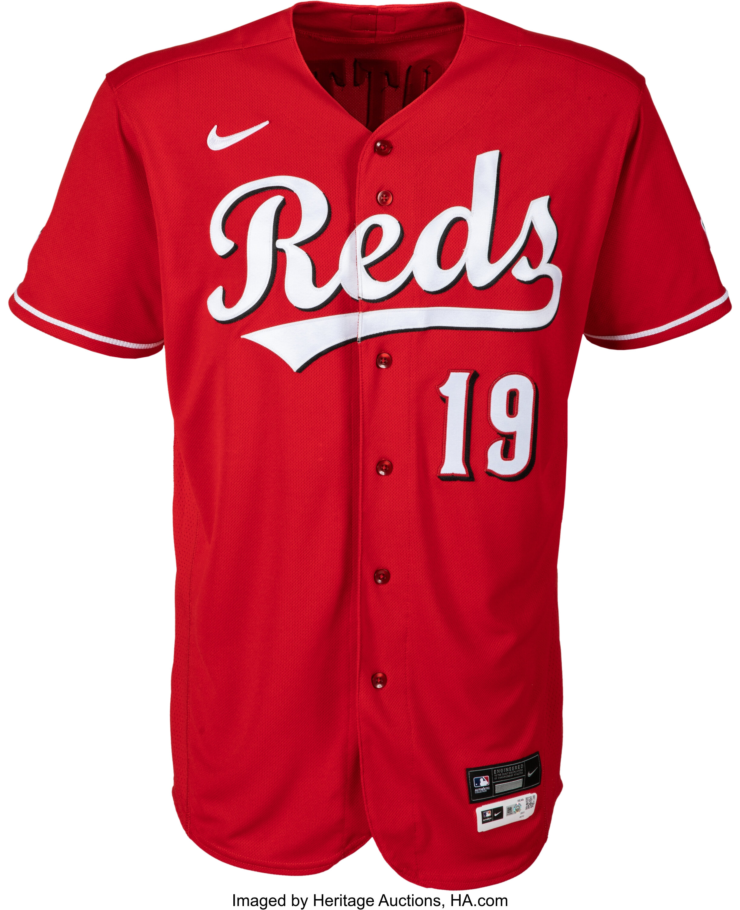 2021 Joey Votto Game Worn & Signed Cincinnati Reds Jersey, MLB, Lot #3