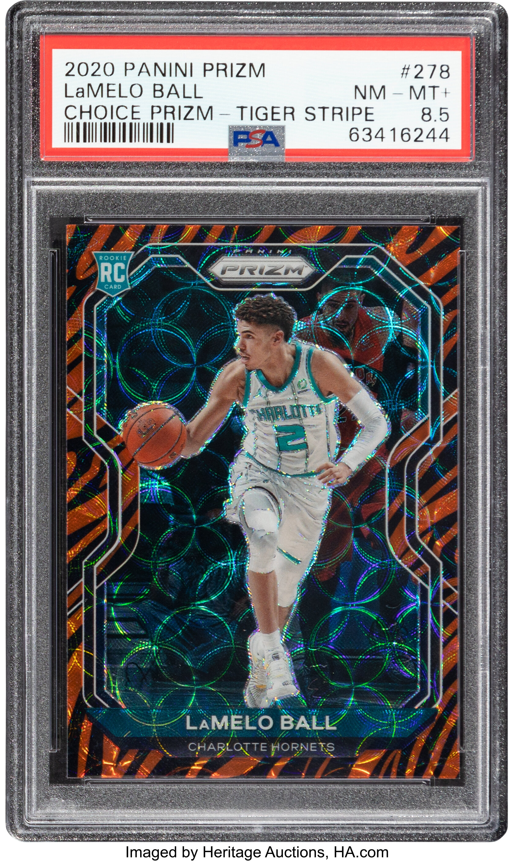 2020 Panini Prizm LaMelo Ball (Choice Prizm - Tiger Stripe) Rookie