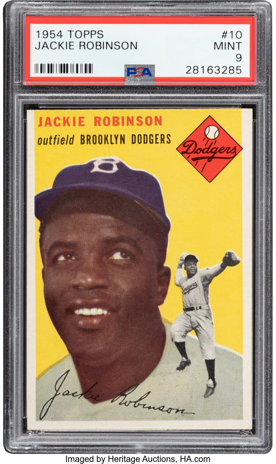 1954 Topps Jackie Robinson #10 PSA Mint 9 - None Higher