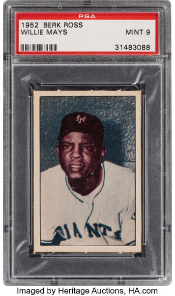 Lot Detail - Iconic 1951 Willie Mays Rookie Original Photograph Used for  1952 Berk Ross & 1953-54 Briggs Meats Cards - PSA/DNA Type 1