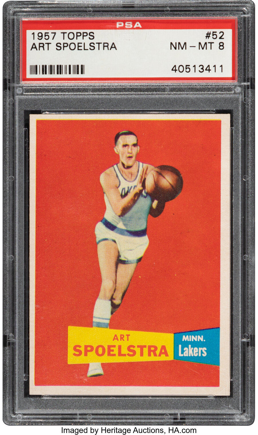 1957 Topps Art Spoelstra #52 PSA NM-MT 8