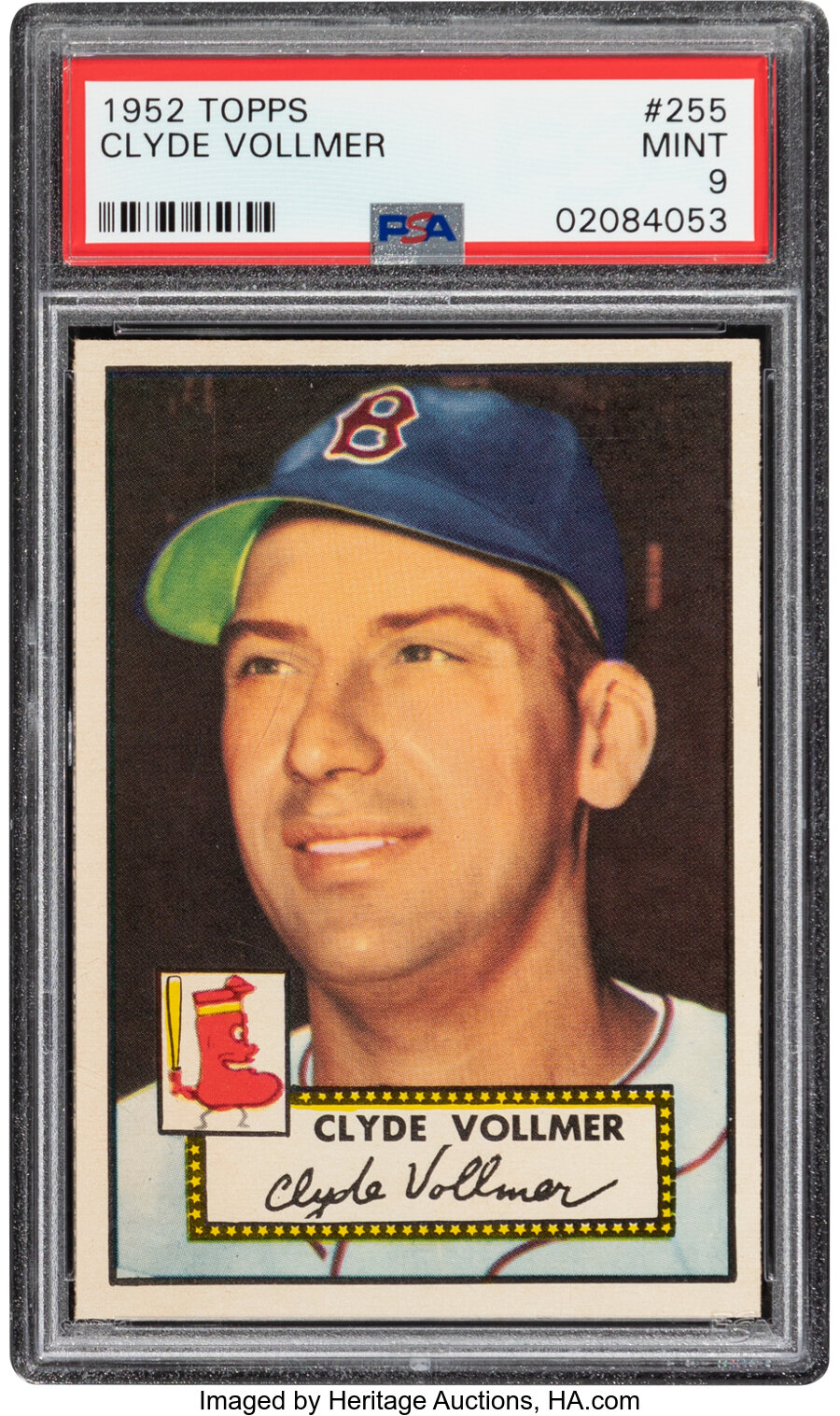 1952 Topps Clyde Vollmer #255 PSA Mint 9 - None Higher