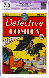 Detective Comics #27 (DC, 1939) CGC Apparent FN/VF 7.0 Extensive (A-5) White pages