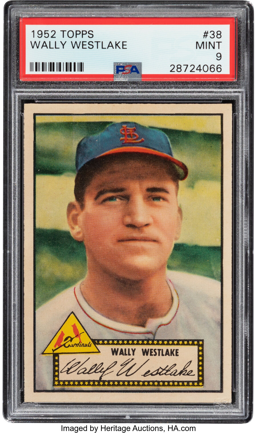 1952 Topps Wally Westlake #38 PSA Mint 9 - None Higher