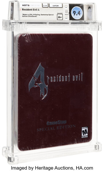 Resident Evil 4 GameCube Black Label Wata 9.6 A Brand New Sealed - First  Print