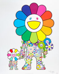 Takashi Murakami Virgil Abloh 2018 Hollow Man Color Screenprint