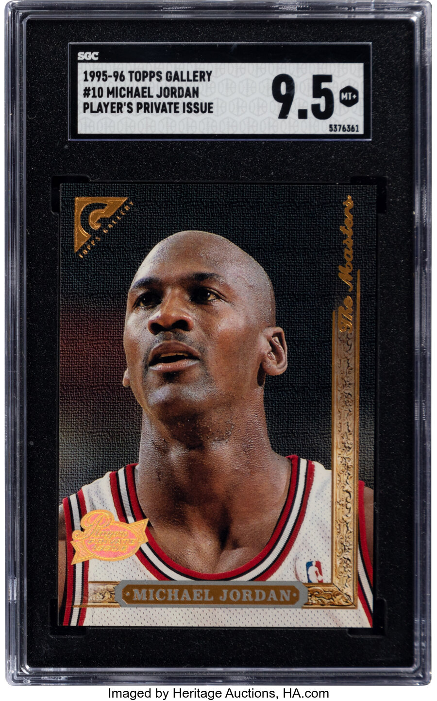 1995 Topps Gallery Michael Jordan (Players Private Issue) #10 SGC Mint+ 9.5