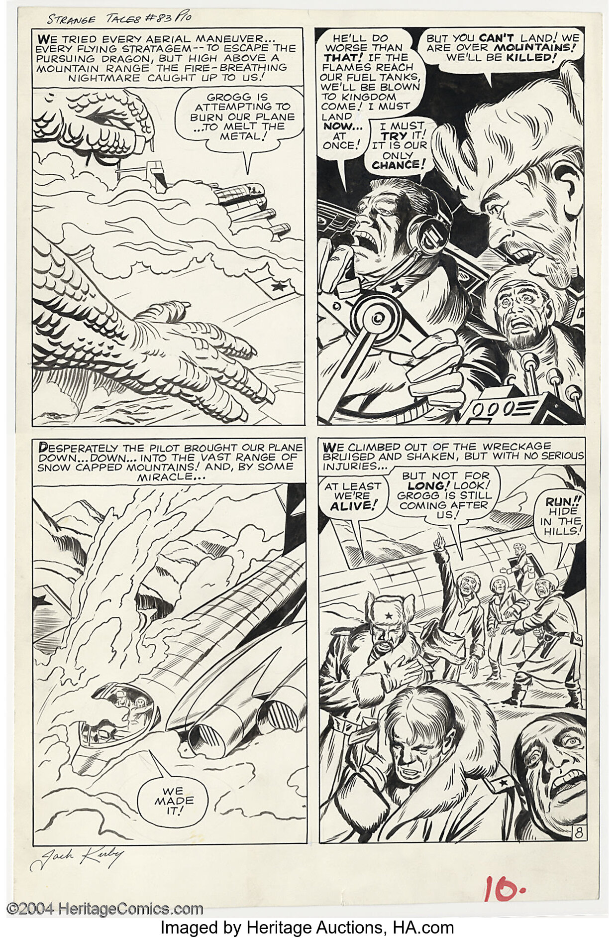 Jack Kirby and Dick Ayers - Original Art for Strange Tales #83, page ...