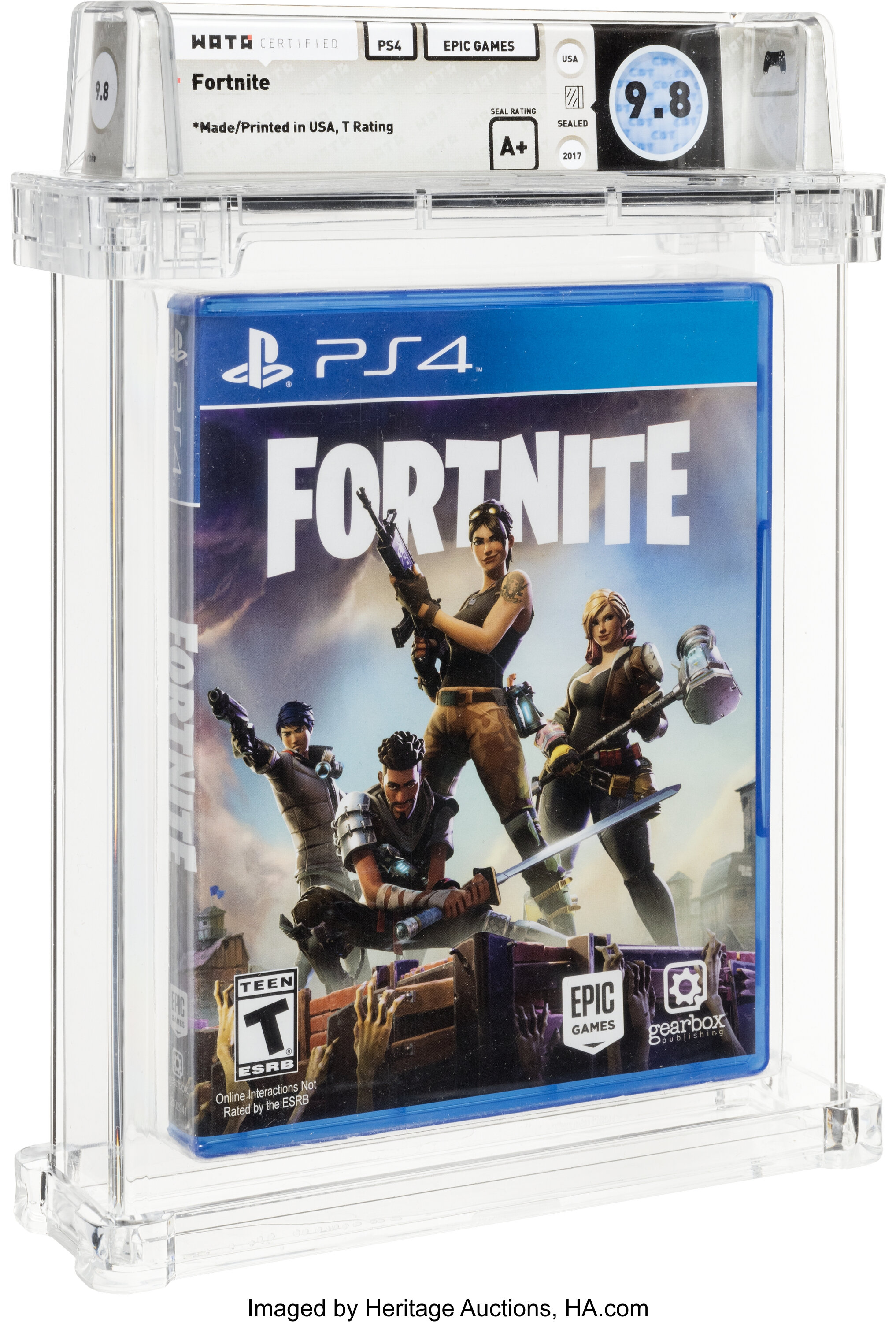 XBOX ONE - FORTNITE - FACTORY SEALED - WATA 9.8 A - EPIC GAMES 2017 FIRST  PRINT
