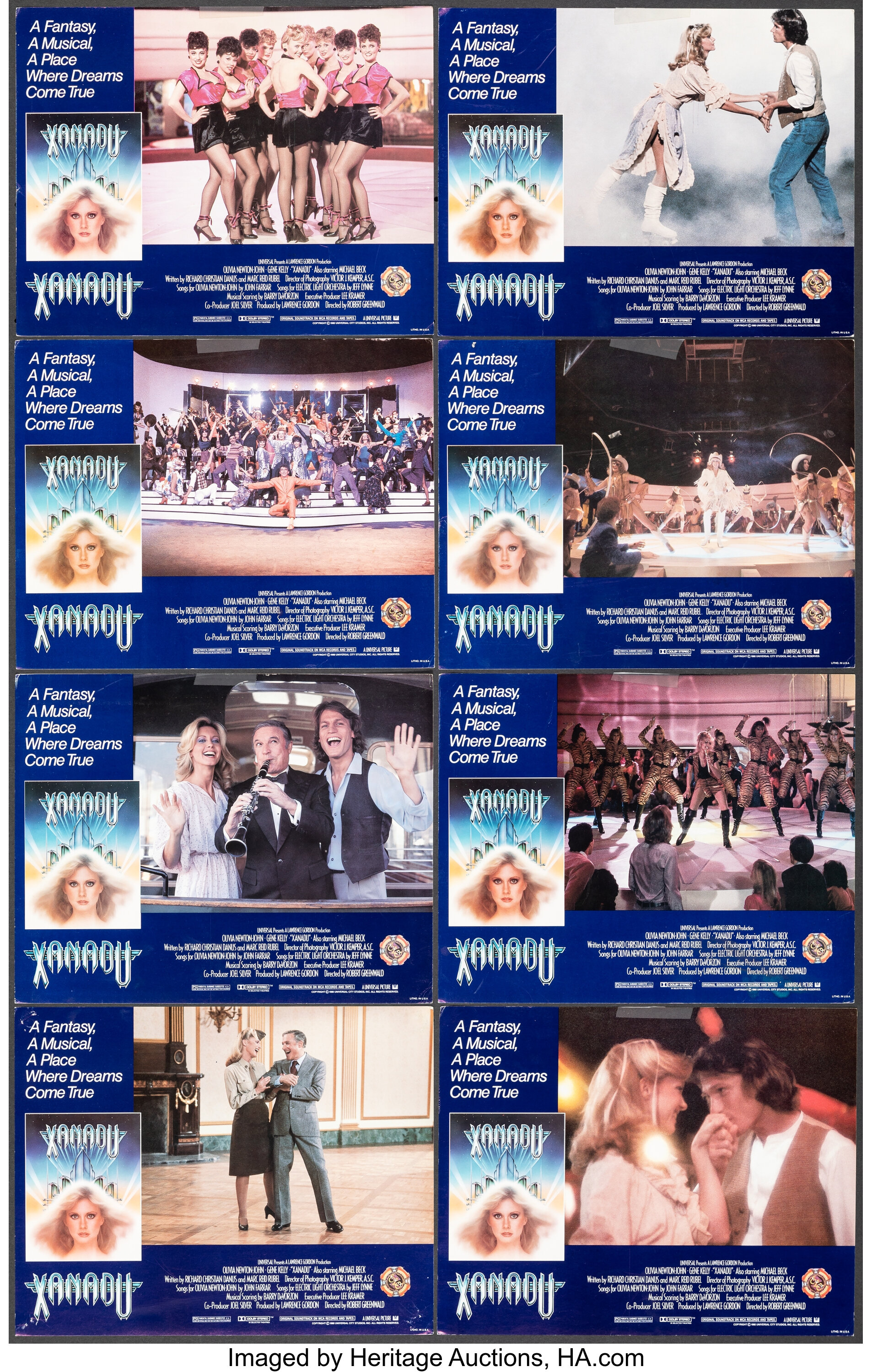 Xanadu Universal 1980 Finevery Fine Lobby Card Set Of 8 11 Lot 51461 Heritage Auctions 2711