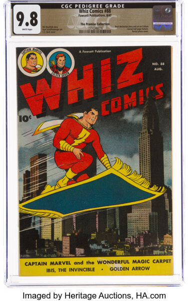 Golden Age (1938-1955):Superhero, Whiz Comics #88 The Promise Collection Pedigree (Fawcett Publications, 1947) CGC NM/MT 9.8 White pages....