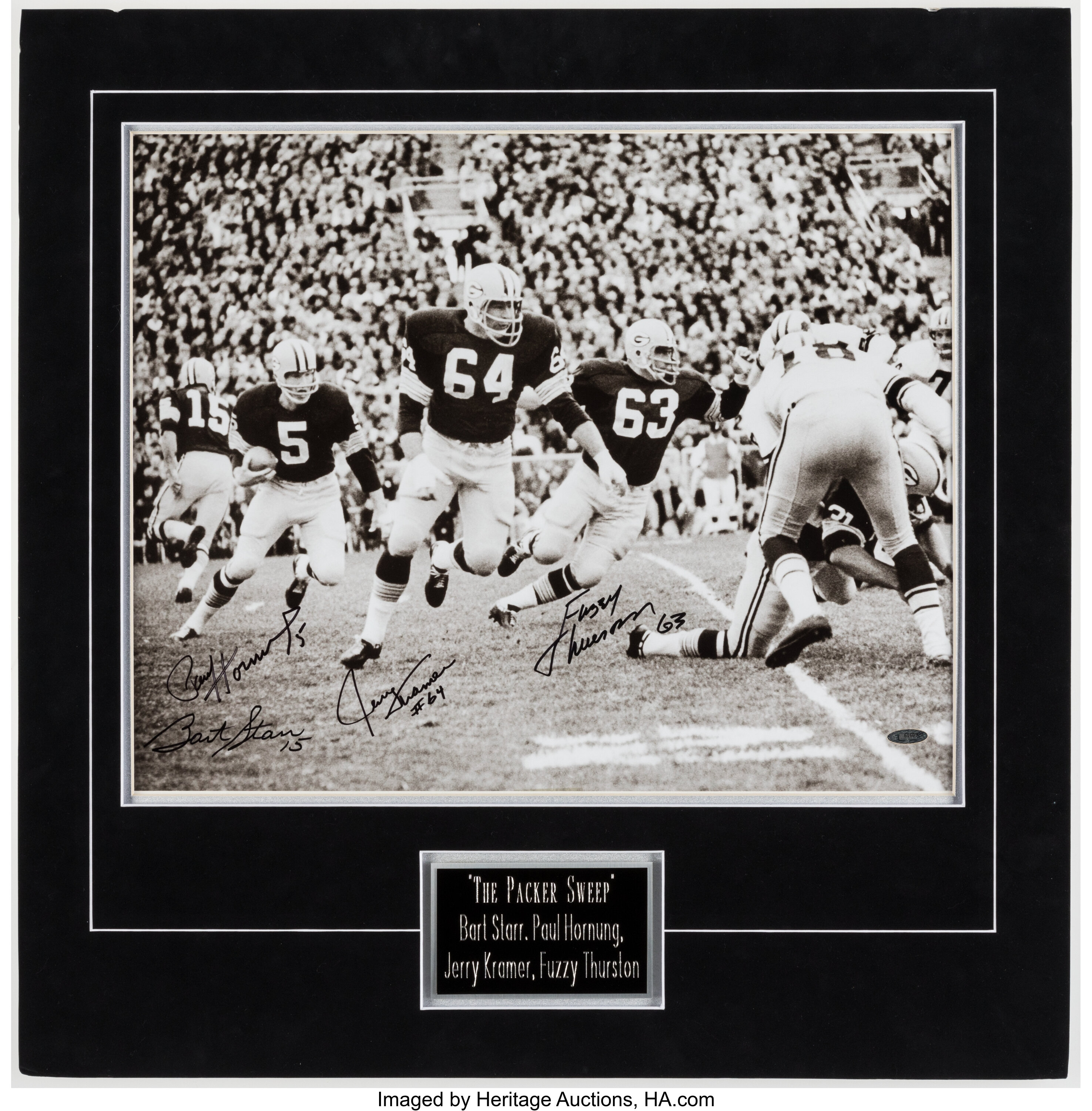 Jerry Kramer Fuzzy Thurston Green Bay Packers Signed 8x10