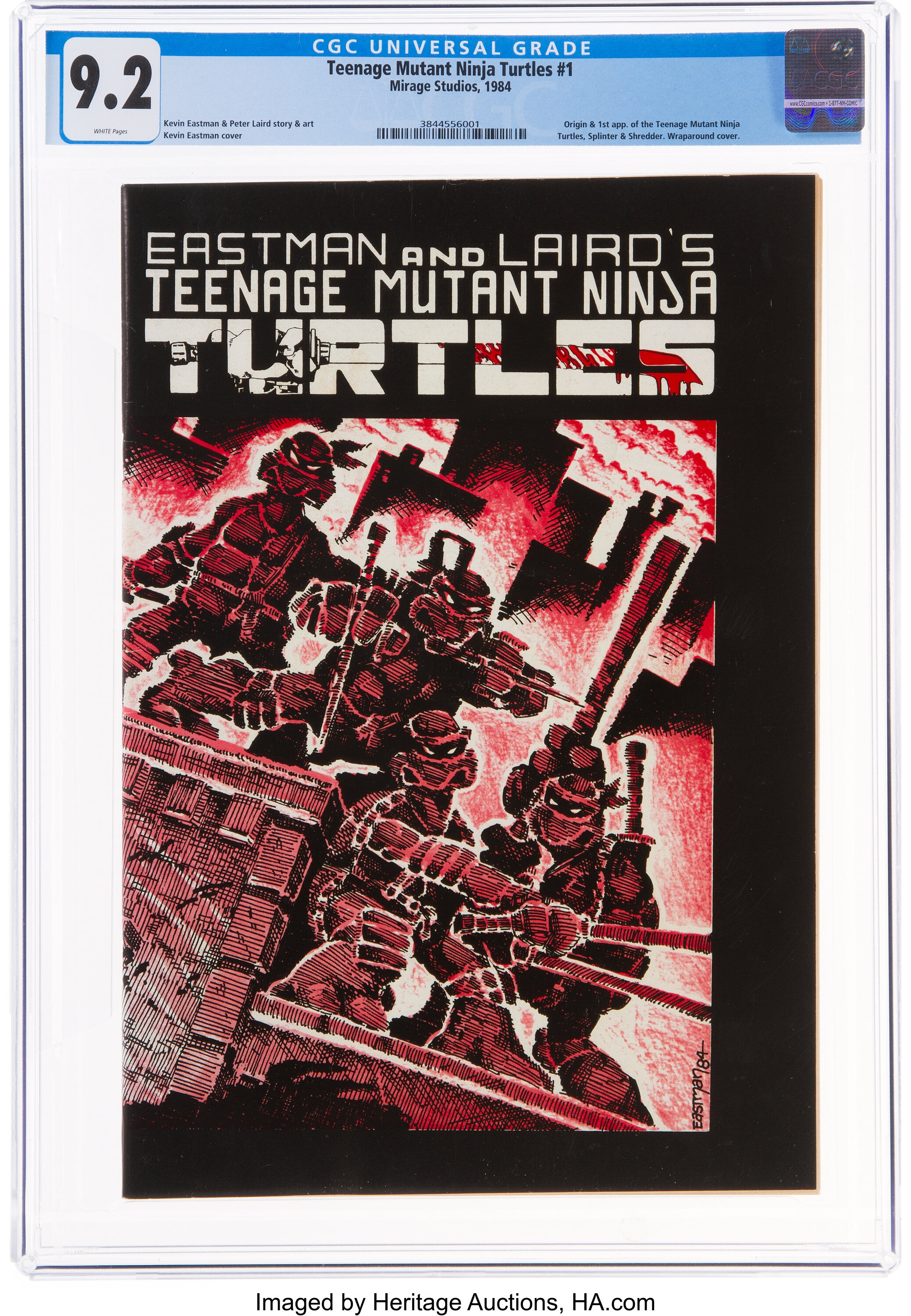 TEENAGE MUTANT NINJA TURTLES #4 CGC 9.4 WHITE PAGES