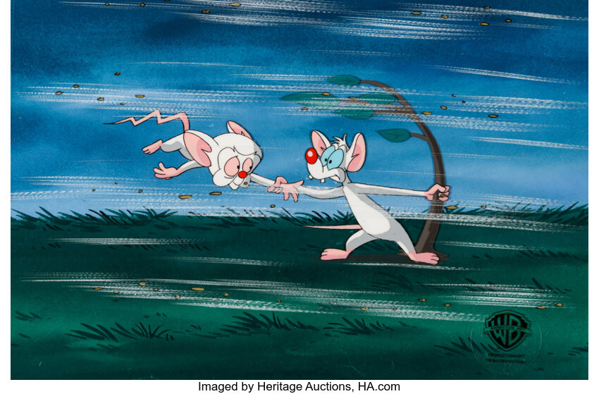 Pinky And The Brain Original Production Cel: Pinky and Brain