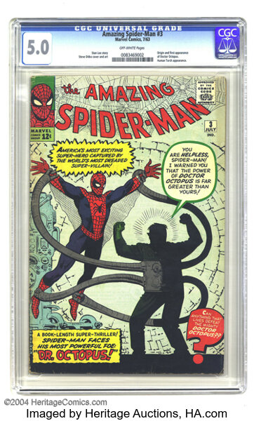 Amazing Spider-Man #3 (Marvel, 1963) CGC VG/FN 5.0 Off-white pages