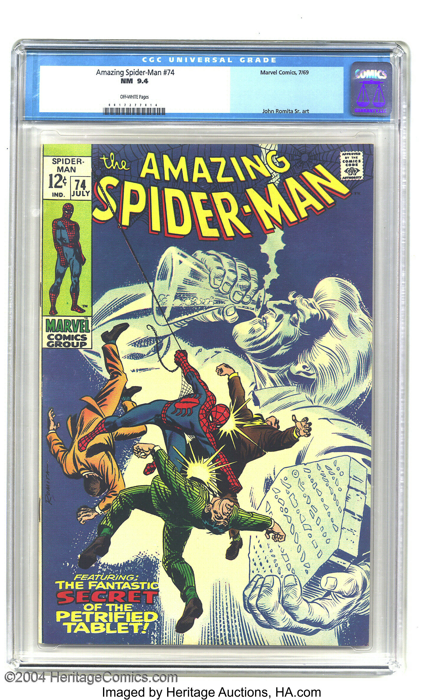 Amazing Spider-Man #74 (Marvel, 1969) CGC NM  Off-white pages. | Lot  #3295 | Heritage Auctions