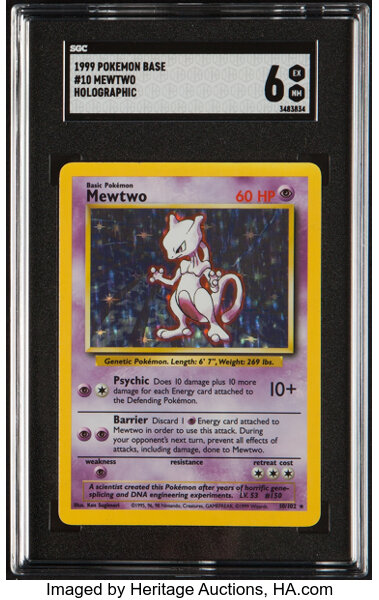 Pokémon TCG Black Star Movie Promo Mewtwo On Auction At Heritage