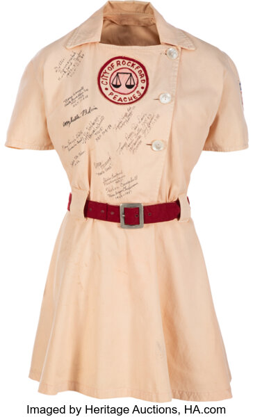 A League Of Their Own Womens Costume Rockford Peaches Uniform