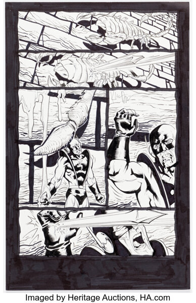 Original Comic Art:Story Page, Kieron Dwyer and Rick Remender Avengers #59 (474) Story Page 1 Original Art (Marvel, 2002).