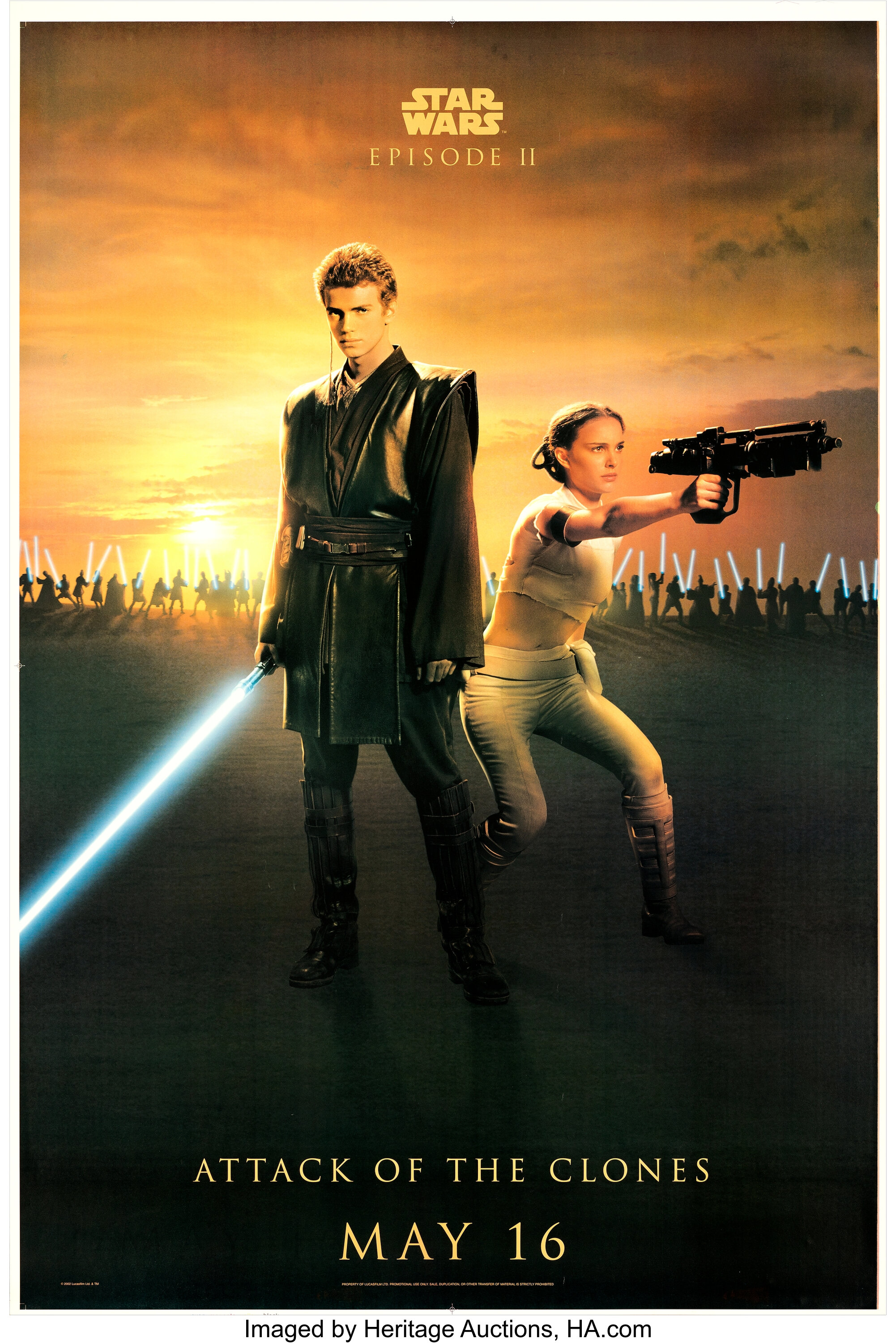 star wars attack of the clones movie poster