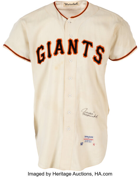 1967 Juan Marichal Game Worn San Francisco Giants Jersey, MEARS