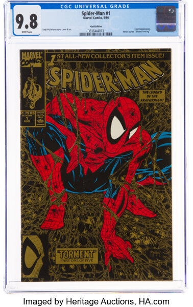 Spider-Man #1 Gold Edition (Marvel, 1990) CGC NM/MT  White | Lot #11753  | Heritage Auctions